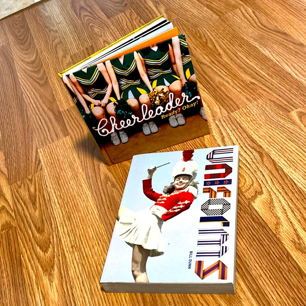 Set of 2 Great Costume Research Books Cheerleader Ready? Okay! & Uniforms